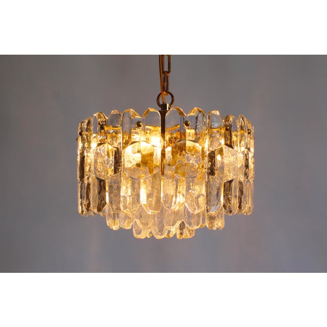 Murano Glass and Brass Palazzo Chandelier by Kalmar, Austria, 1970s For Sale - Image 3 of 13