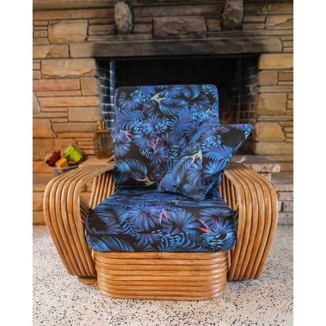 Six Strand Pretzel Full Set - 3-Seat Sofa, Two Chairs, Ottoman For Sale - Image 18 of 18