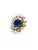 Gemstone Bochic “Orient” Vintage Rose Cut Diamond & Tanzanite Ring Set 18K Gold & Silver For Sale - Image 7 of 10