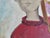 Red Mid Century Modernist Oil Portrait Painting by Woodstock Art Colony Artist Carolyn Haeberlin 1956 "Indian" For Sale - Image 8 of 18