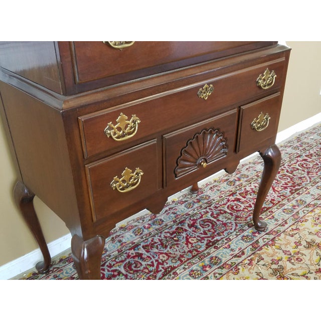 Drexel Heritage Mahogany Highboy Chest Of Drawers Chairish