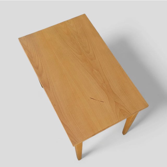 Postmodern Vintage Mid-Century Romanian Flip-Top Dining Table Expandable Kitchen Table , 1970s For Sale - Image 3 of 10