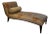 Transitional Silk Damask Chaise or Recamier For Sale
