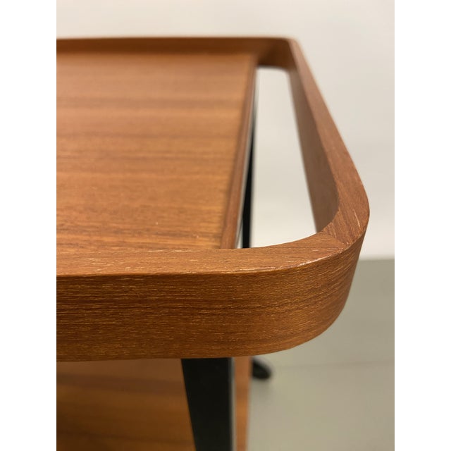 Scandinavian Teak Serving Trolley, 1960s For Sale - Image 6 of 12