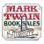 Vintage Painted "Mark Twain Book Sales" Advertising Sign For Sale