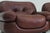 Brown Set Vintage Italian Burgundy Lounge Chairs by Sapporo for Mobil Girgi, 1970s, Set of 2 For Sale - Image 8 of 11