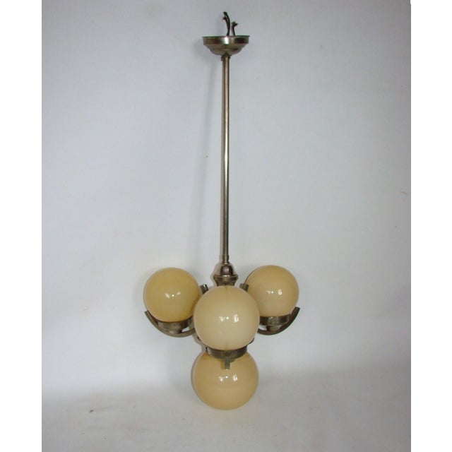 Art Deco Chandelier, 1920s For Sale - Image 6 of 18