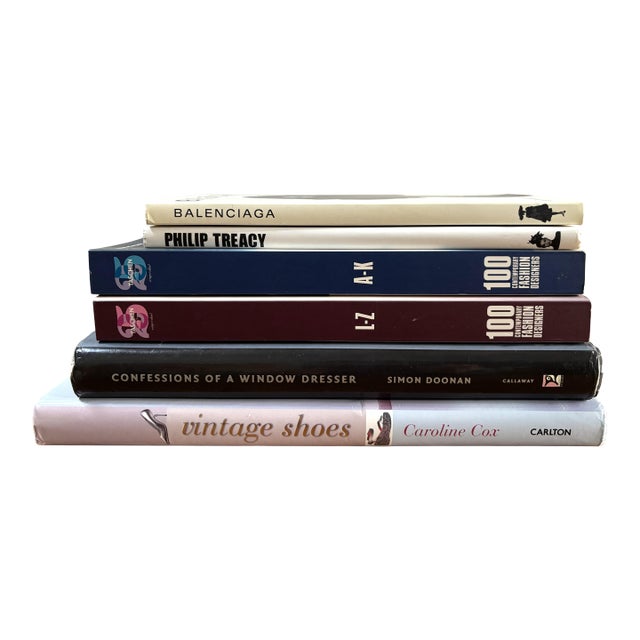 Collection of Fashion Books: Couture, Shoes and Hats--Set of Six For Sale