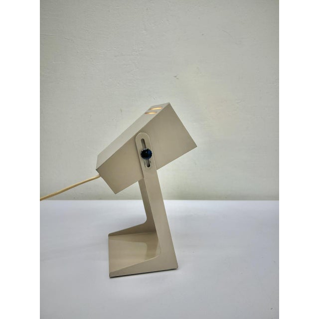 1960s Adjustable Table Lamp in Beige Metal by Anvia, 1960s For Sale - Image 5 of 12