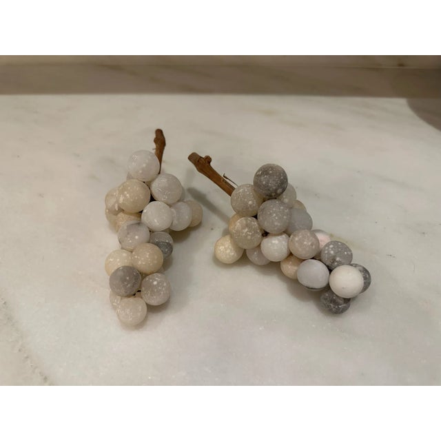 Late 20th Century Small Cluster of White & Gray Marble Grapes For Sale In New York - Image 6 of 6