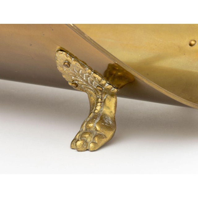 Traditional English Regency Brass Log Holder For Sale - Image 3 of 9