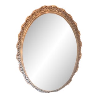 Vintage Filigree Mirrored Vanity Tray For Sale