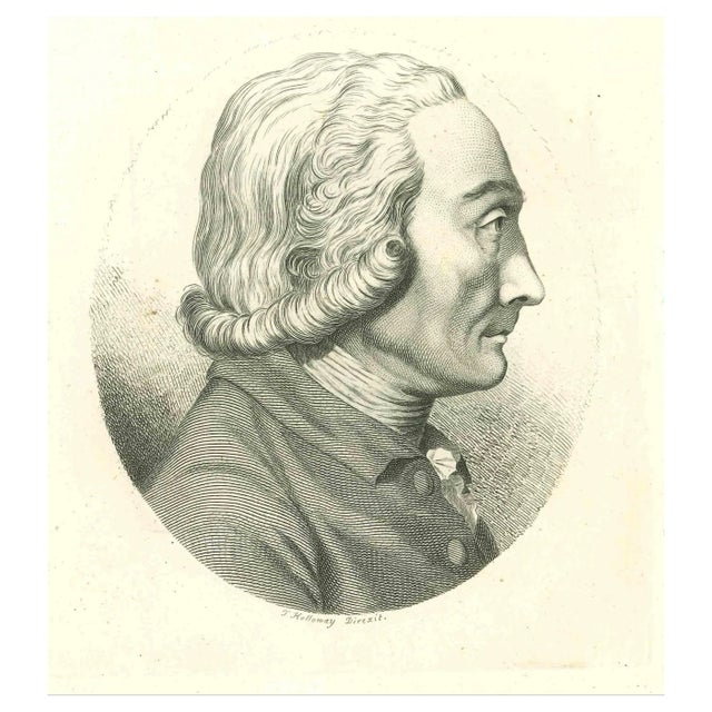 Thomas Holloway, Portrait, Original Etching, 1810 For Sale