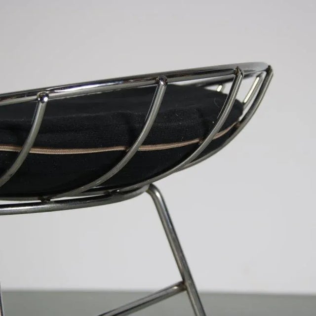 Wire Metal Stool by Tomado, the Netherlands, 1960s For Sale - Image 12 of 13