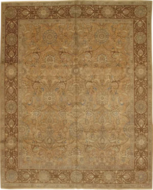 Pasargad N Y Antique Persian Tabriz Lamb's Wool Rug - 10'5" X 13'0"