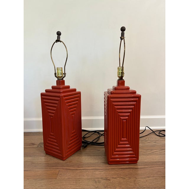 Pair of Midcentury Ceramic Table Lamps For Sale In Chicago - Image 6 of 6