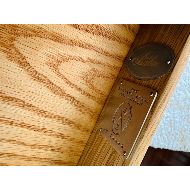 Baker Barbara Barry Modernist Art Deco Desk in Black Lacquer For Sale - Image 11 of 13