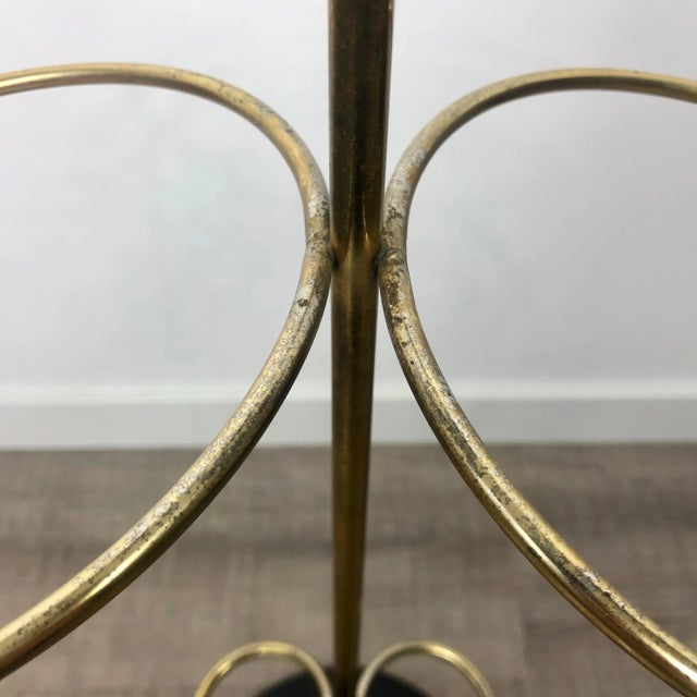 Red Metal & Brass Red Cone Umbrella Stand from Vitra, Italy, 1970s For Sale - Image 8 of 11