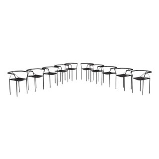 Armchairs by Maurizio Peregalli for Zeus, Italy, 1984, Set of 10 For Sale