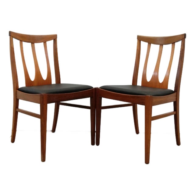 Pair of Vintage Mid Century Modern Dining Chairs by G Plan For Sale