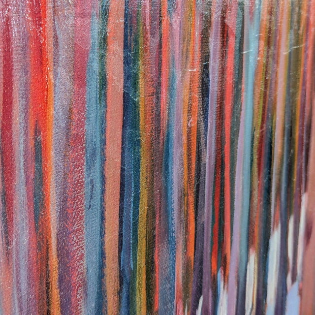 Abstract Crate & Barrel Pam Spicer “Aspen Symphony” Framed Print For Sale - Image 3 of 7