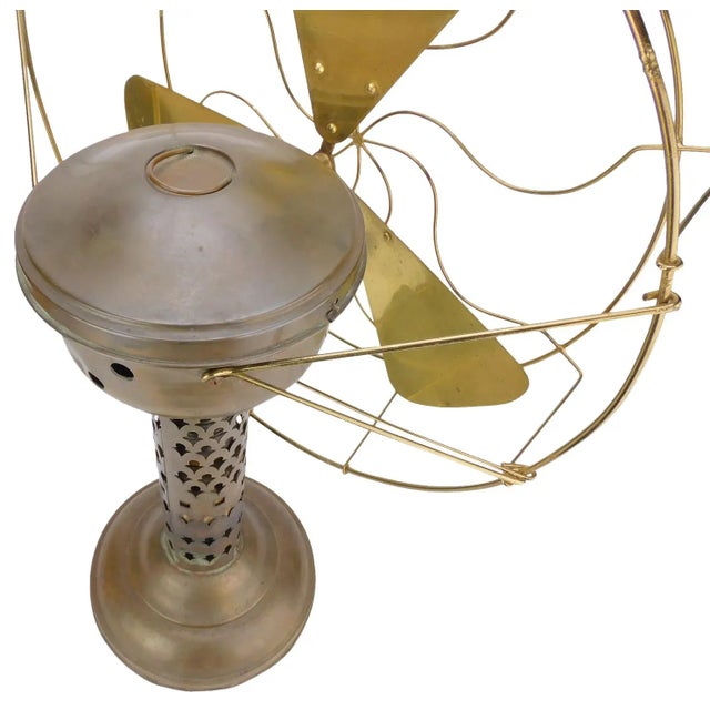 Metal Circa 1914 "The Thermo Fan" by Thermo Engine Company Hot Air Fan For Sale - Image 7 of 11