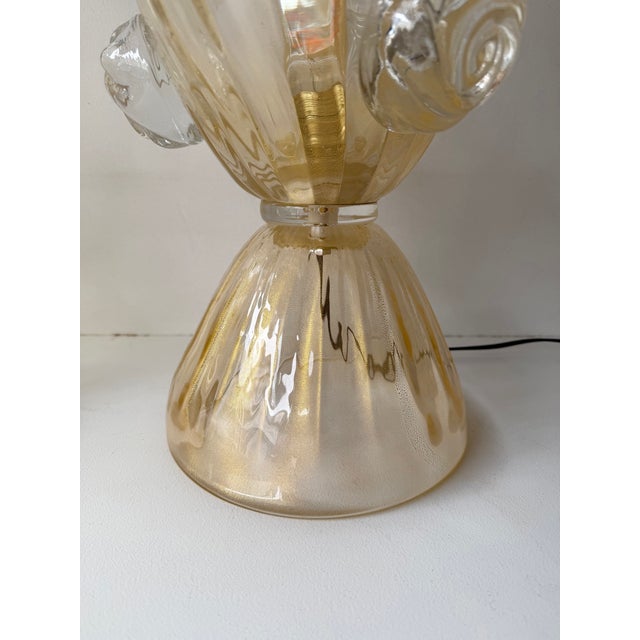 Contemporary Pair of Murano Glass Vase Macaroons Lamps, Italy For Sale - Image 6 of 12