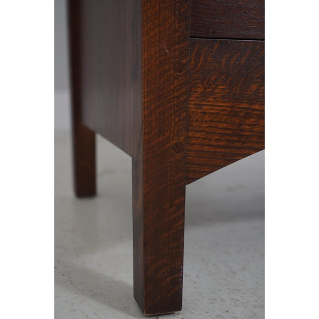 Stickley Mission Oak Arts & Crafts High Chest For Sale - Image 10 of 15