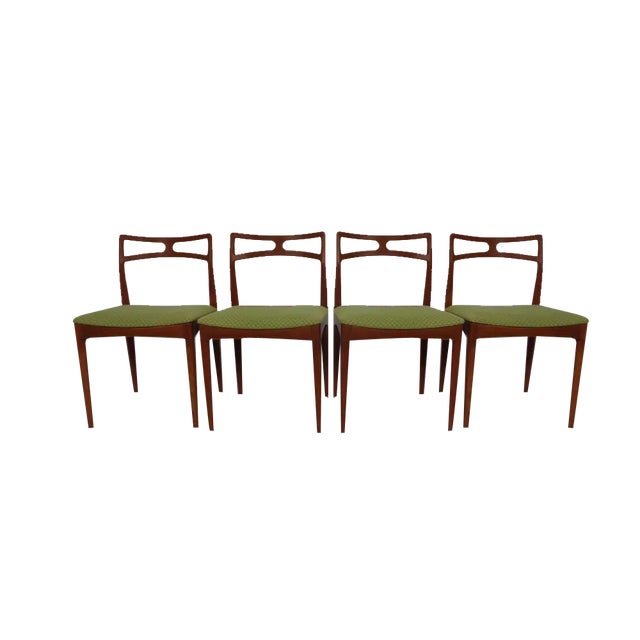 Model 94 Teak Dining Chairs by Johannes Andersen for Christian Linneberg, 1960s, Set of 4 For Sale