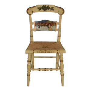 L. Hitchcock Christmas 1991 "Twilight Skate" Chair #119/#2000 Signed Jc Flaherty