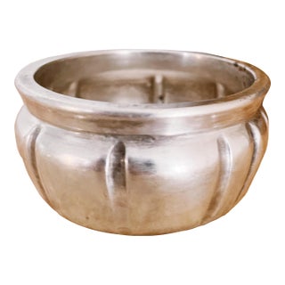 Antique Silver Plated Salt Cellar From Ambasciatori Hotel in Rome Italy For Sale