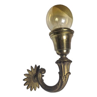 Art Nouveau Bronze Wall Lamp, Germany, 1900s For Sale