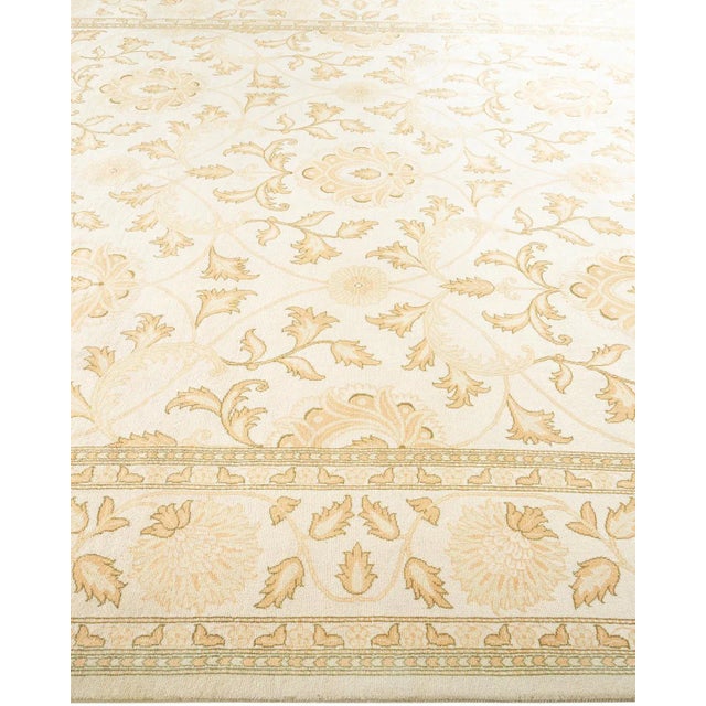 Solo Rugs Mogul, One-of-a-Kind Hand-Knotted Area Rug in Ivory, 8' 1" x 10' 3" For Sale - Image 4 of 8