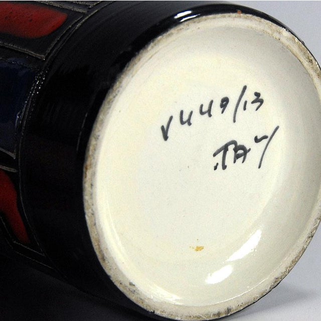 Italian Ceramic Vase by Aldo Londi for Bitossi, 1960s For Sale - Image 11 of 12