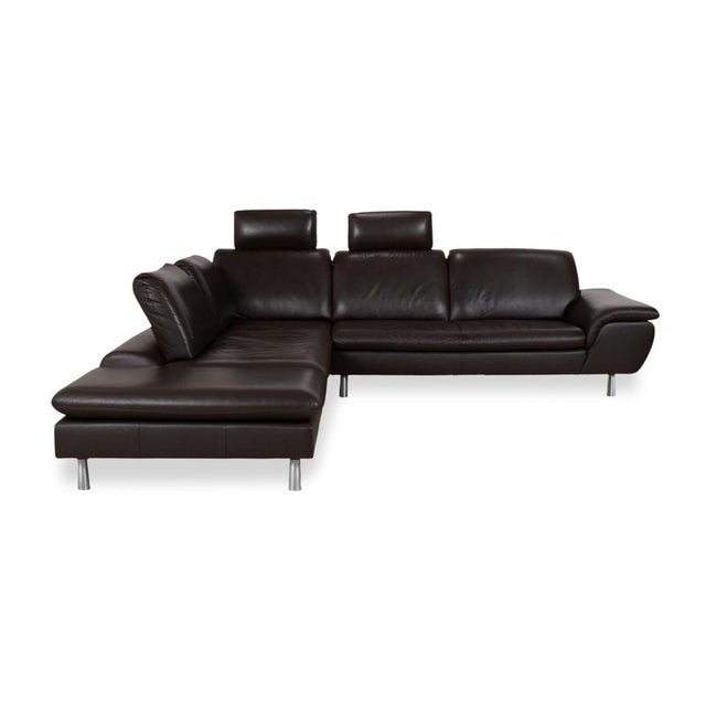 Leather Corner Sofa in Brown with Manual Function by Willi Schillig For Sale - Image 17 of 18