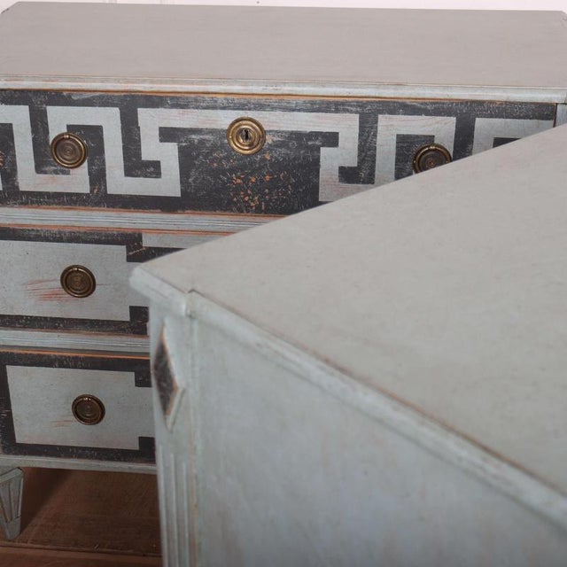 Swedish Painted Commodes, Set of 2 For Sale - Image 12 of 13