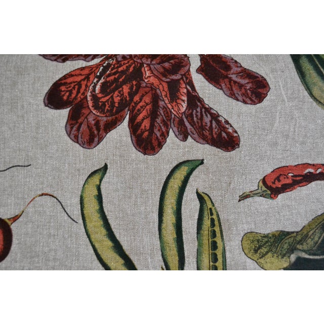 Textile Modernist Linen Fabric With Fruit Pattern by Kelly O'Neal- 14 Yards Available For Sale - Image 7 of 7