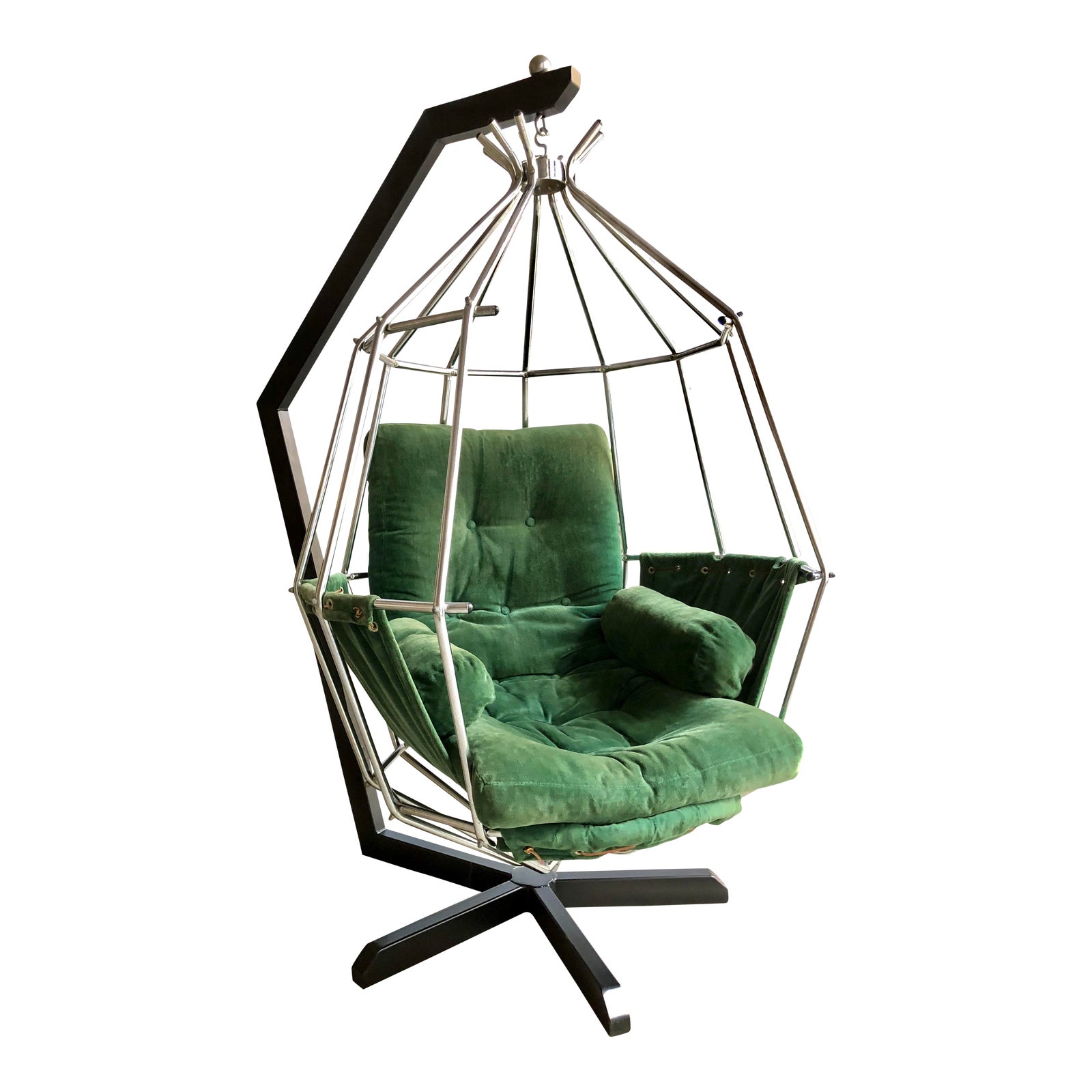 Mid Century Modern Ib Arberg Parrot Chair Hanging Birdcage Chair Chairish