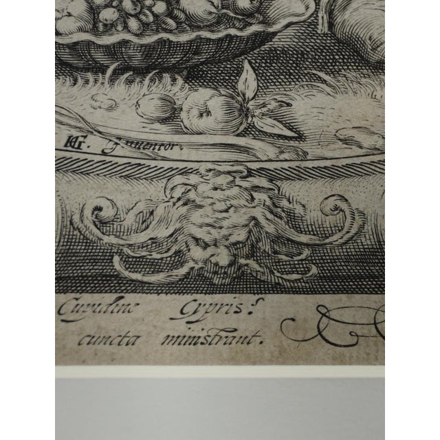 Jan Pietersz Saenredam, Nude Venus & Cupid, 17th Century, Engraving, Framed For Sale - Image 13 of 18