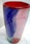 Glamorous Mid-Century Cased–Glass Block Vase With Red Interior - Makora Krosno Poland For Sale - Image 10 of 17