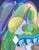 2020s Cecilia Beaven Contemporary Abstract Green and Purple Toned Biomorphic Animal Painting, 2021 For Sale - Image 5 of 11