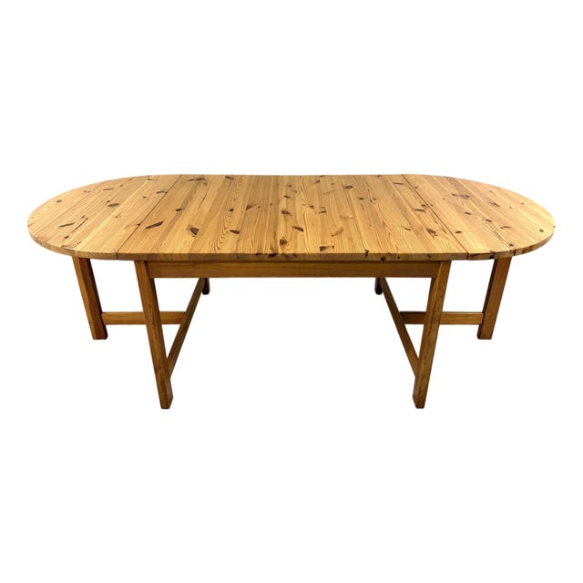 Large Drop-Ear Dining Table attributed to Karin Mobring for Ikea, 1970s For Sale