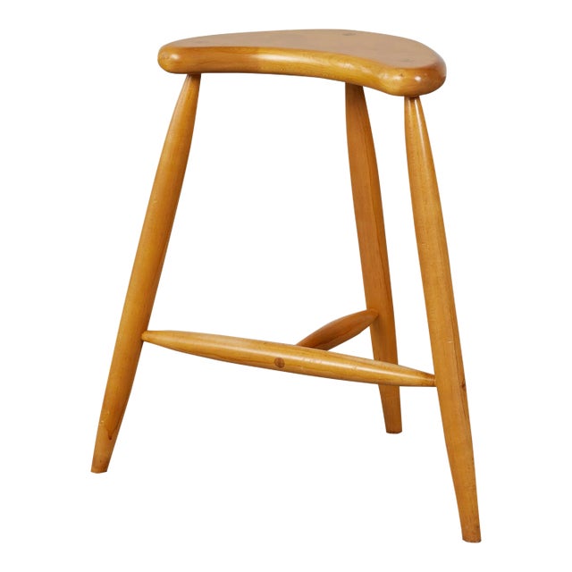 Studio Craft Crescent Tripod Stool For Sale