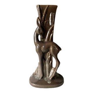 1950s Royal Haeger Mid-Century Modern Gazelle Vase Art Pottery For Sale