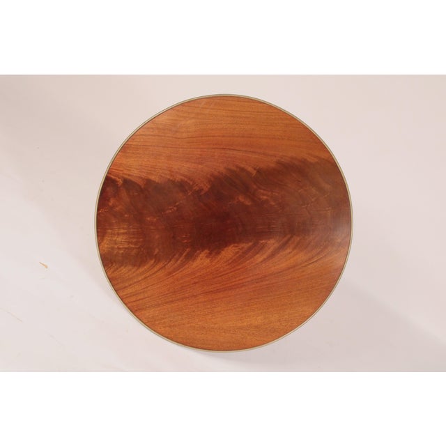 Antique Directoire Style Brass Mounted Mahogany Gueridon For Sale - Image 4 of 12