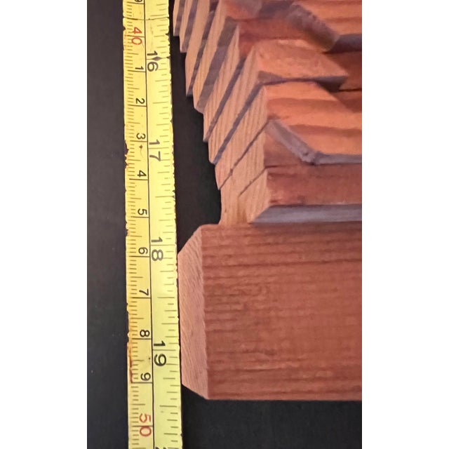 Rare 3d Vintage 1978 Movable Wall Wood Art Sculpture Panel (Signed by Artist) For Sale - Image 10 of 12