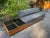 Wood Mid Century Modern Modular Sofa With Walnut and Leather Side Tables For Sale - Image 7 of 12