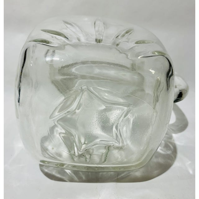 Glass Vintage Federal Star Pattern Glass Barware Pitcher For Sale - Image 7 of 8