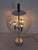 Glass and Chrome-Plated Ball Table Lamp, Italy, 1960s For Sale - Image 4 of 16