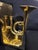 Mid 20th Century Sarreid Ltd. Limited Edition Solid Brass Trumpet Sculptural Bookends - Pair For Sale - Image 9 of 16